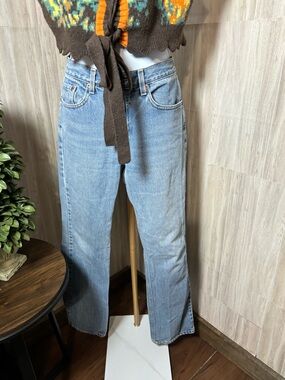 Levi's 505 Light Blue Regular Fit Straight Leg Jeans